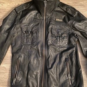 Superdry men’s leather jacket